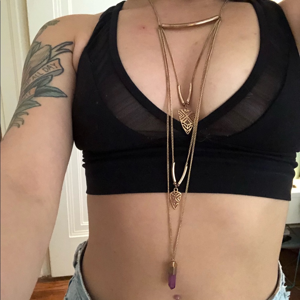 Layered style necklace